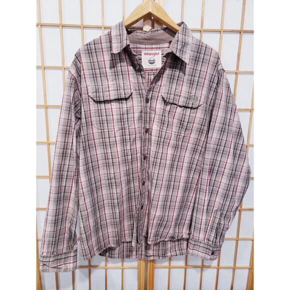 Wrangler Premium Quality Flannel Button Up Country Shirt Size XL 100% Cotton - Picture 1 of 11